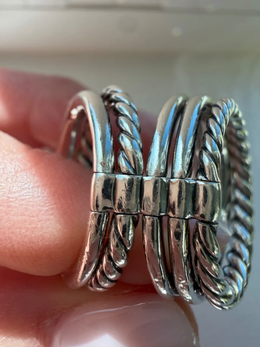 David Yurman Five Row Pure Form Ring - Picture 8 of 9